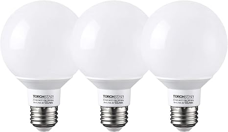 Amazon Com Torchstar G25 Globe Led Bulb Dimmable Vanity Light 5 5w 60w Eqv Ul Listed Soft White 2700k For Makeup Mirror Pendant Bathroom Dressing Room 3 Years Warranty Pack Of 3 Home Improvement