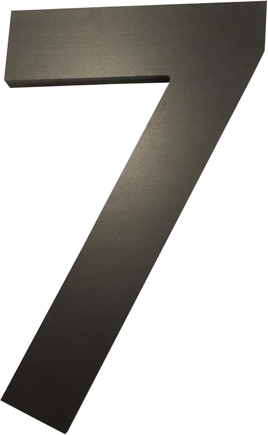 Luxe Trim 8 inch Black Modern 1/2" Thick Floating PVC House Number