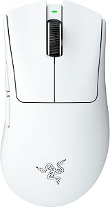 Razer DeathAdder V4 Pro Wireless Ergonomic Esports Mouse White 57g 8K Hz
