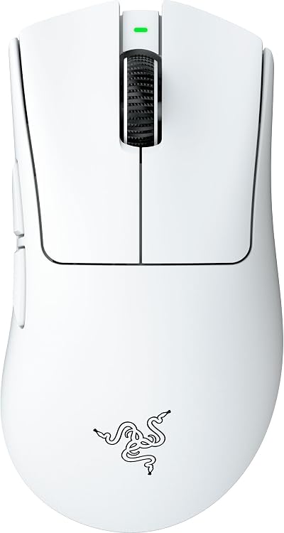 Razer DeathAdder V4 Pro Wireless Ergonomic Esports Mouse White 57g 8K Hz