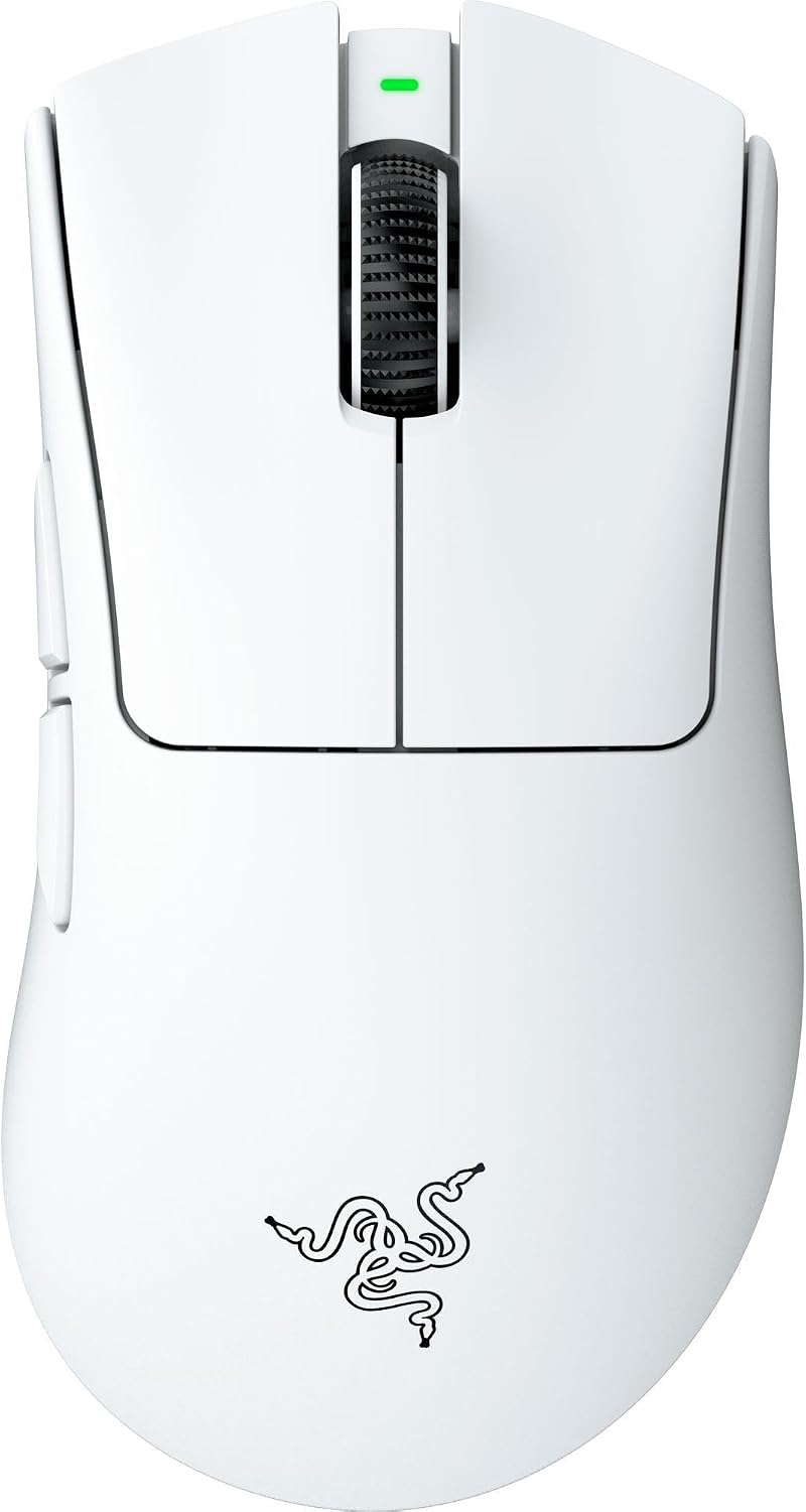 Razer DeathAdder V4 Pro Wireless Ergonomic Esports Mouse White 57g 8K Hz