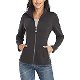 WUDODO Women's Full-zip Jacket Stand Collar Sweatshirt Hoodless Cotton Slim Fit Running Jackets with Pockets