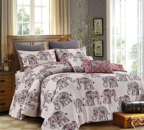 Hedaya Home Fashions, Inc. Caravan 5PC Comforter Set, King, Multi, 5 Piece