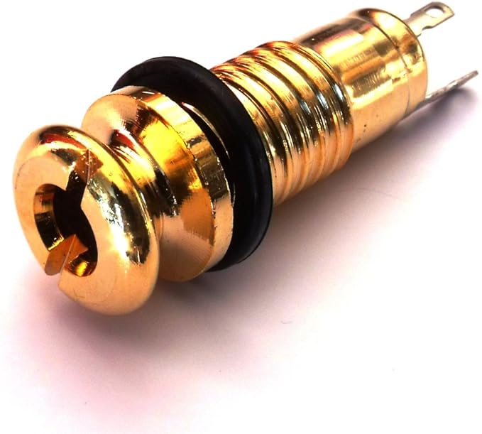 Acoustic Guitar Jack socket end pin in gold finish Amazon.co.uk