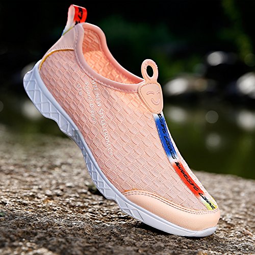 Womens and Mens Water Shoes Summer Sneaker Outdoor Slip on Mesh Swim Shoes for Beach Swim Surf Yoga Exercise - Thumbnail 4