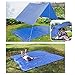 Sotical Rain Poncho, 3 in 1 Multifunctional Portable Raincoat with Hood Hiking Camping Mat Cycling Rain Cover Poncho for Outdoor Activities
