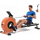 Rowing Machines Foldable for Home, Magnetic Rowing Machine with 16-Level Quiet &amp; Smooth Resistance, Dual Slide Rail, LCD Monitor &amp; APP Supported Fitness Rowing Machine, Max 350lbs Weight Capacity
