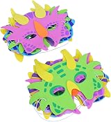 LOKIPA Dinosaur Foam Masks Kids 12 Pack Halloween Cosplay Costume Party Favors view 3