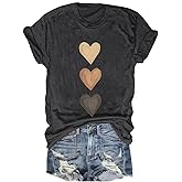 Women's Vintage Floral T Shirt Boho Wildflower Graphic Loose Tees Short Sleeve Casual Tops