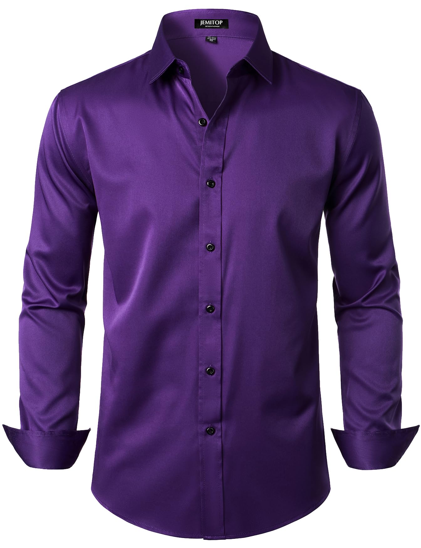JEMITOP Men's Stretch Wrinkle Free Dress Shirts