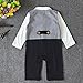 maifeng puseky Newborn Baby Boys Infant Gentleman Suit Bow Tie Romper Jumpsuit Outfits Clothes
