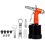 8MILELAKE Pneumatic Pop Rivet Gun Air Riveter Tool