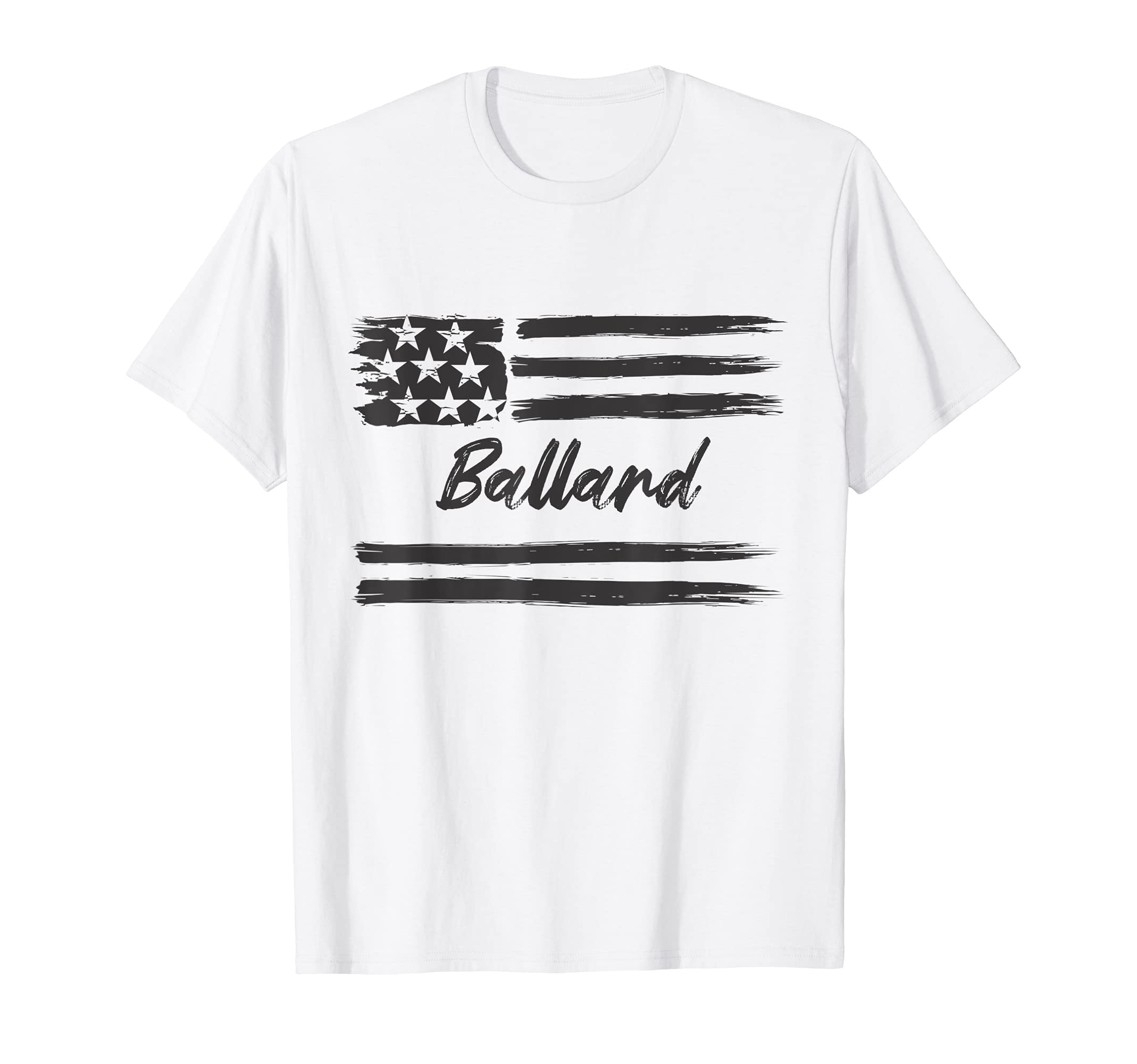 Ballard - Personalized Name, Stars and Stripes, USA Flag T-Shirt