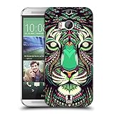 Head Case Designs Tiger Aztec Animal Faces Protective Snap-on Hard Back Case Cover for HTC One M8
