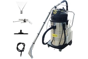 LSYSGSB Commercial Carpet Cleaner Machine, 2100W 60L/15.8 Gal Professional 3-in-1 Carpet Spraying Floor Brush Cleaner Extractor Vacuum Washing Machine Portable Carpet Cleaner (Sent in 2 packages)