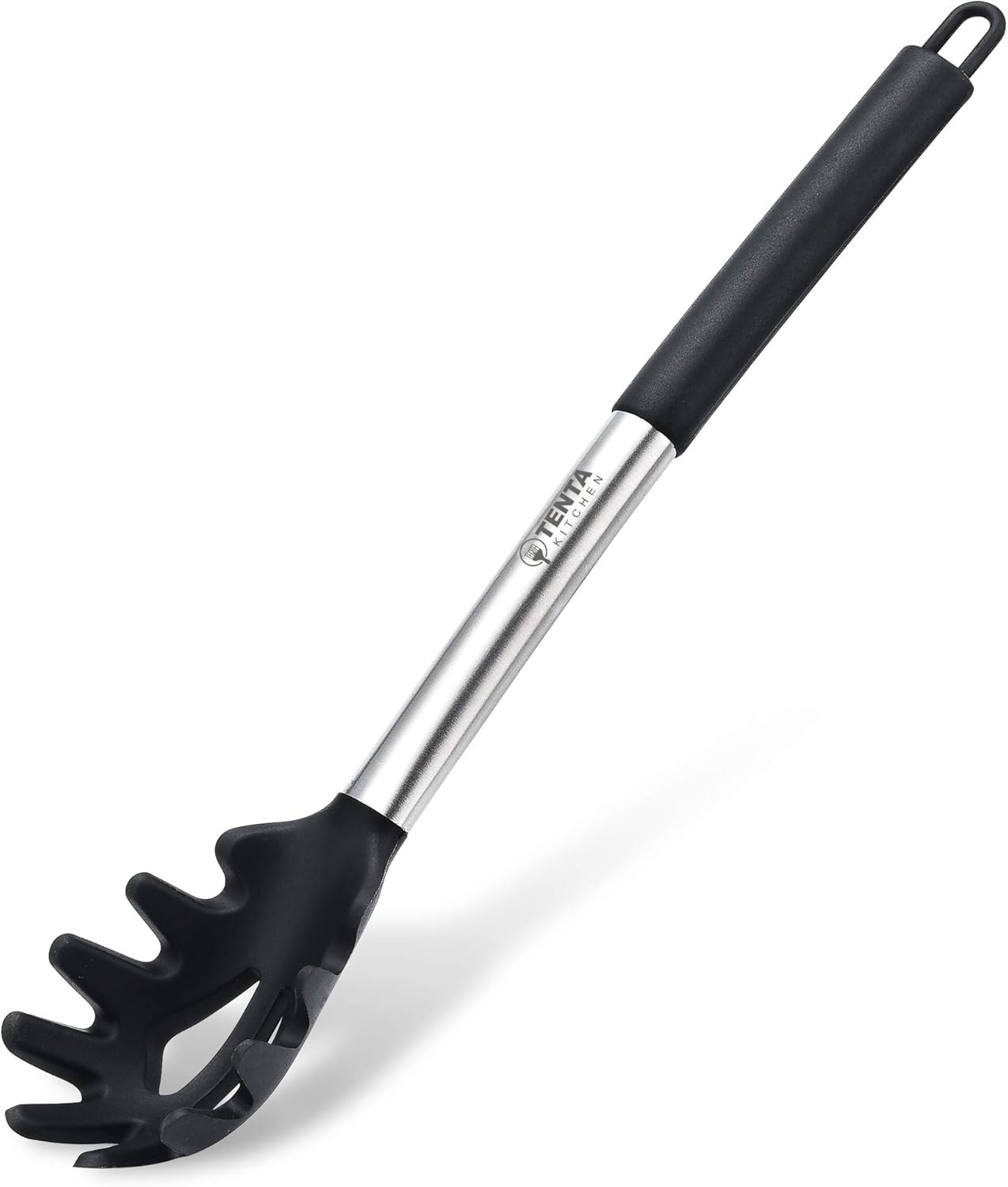 TENTA Kitchen Premium Silicone Spaghetti Server Pasta Spoon Fork Pasta