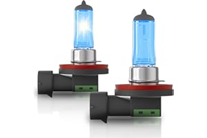 OKOENIEO H11 Halogen Headlight Bulbs, Standard High Beam or Low Beam or Fog Light Bulb, DC 12V 55W 5000K,4000 Lumens,White Headlight Bulbs,Head Light Bulbs for Car,High Brightness Headlight Bulb, Pack of 2