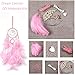 BeAhity DIY Dream Catcher Kit for Kids,Handmade Pink Dream Catchers Traditional Feather Wall Hanging Craft Kits for Girls Kids Nursery,4.33 inch Dia