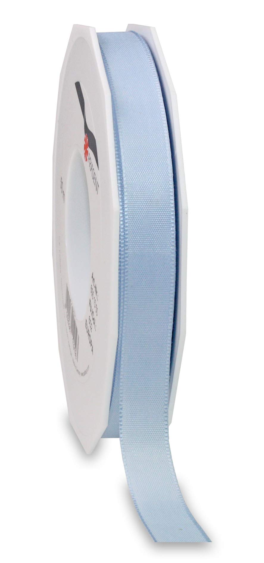 Präsent - Europa Taffeta Ribbon Light Blue 15 mm Width, 50 m Length