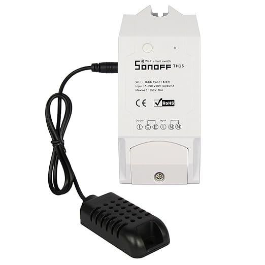 title=Sonoff TH16 Monitoraggio Della Temperatura e Dell'umidità WIFI Romote Smart