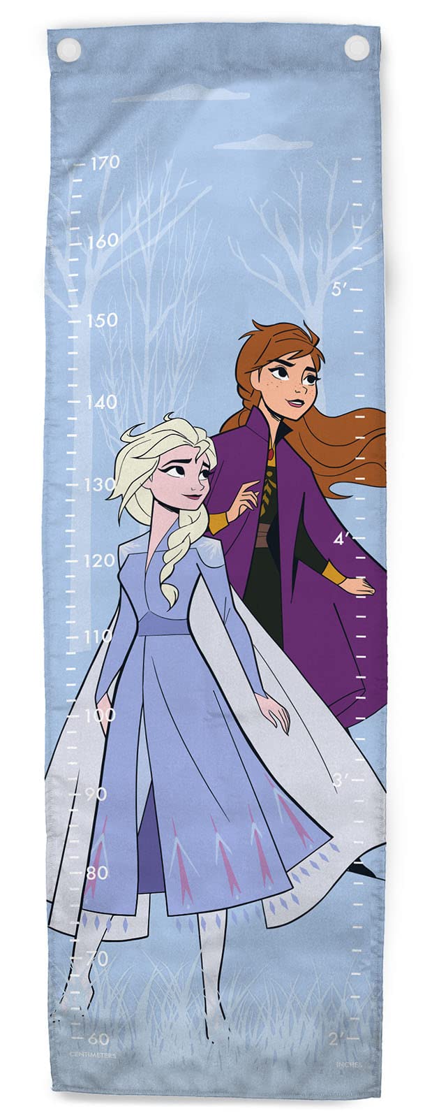 Jay Franco Disney Frozen Blue Skies 170 cm Height Poly-Canvas Kids Growth Chart