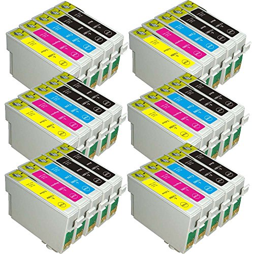 AA+inks 30x Compatible Ink Cartridge T0715 Replace to 12x T0711 6x T0712/3/4 Epson DX6000 DX6050 DX7000 DX7400 DX7450 DX8400 DX8450 DX9400F SX600FW SX610FW BX300F BX310FN BX600FW Printers (30inks)
