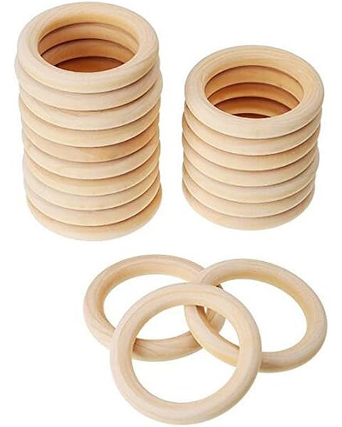 natural wood teething rings