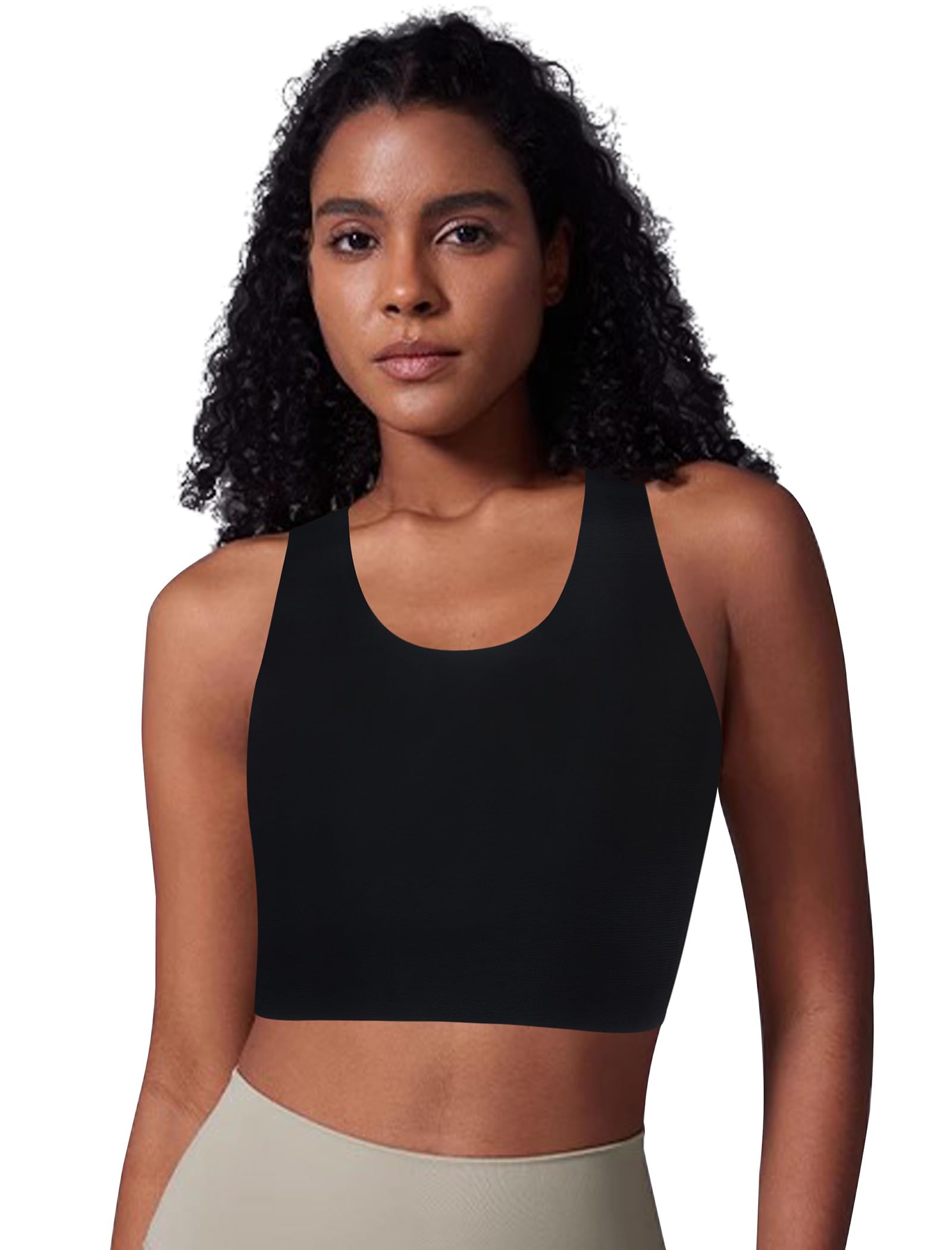 XUJI Seamless Chest Binder Women FTM Transgender Wireless Binder Sport ...