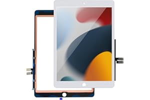 LMQ for iPad 7/8 (7th 8th Gen) Screen Replacement Digitizer 10.2"(A2197,A2198,A2200,A2270,A2428,A2429,A2430) for iPad 7/8 Screen Replacement Parts(NO LCD),+Home Button+Pre-Installed White