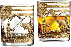 Fishing for Life - Personalized Fishing Whiskey Glass