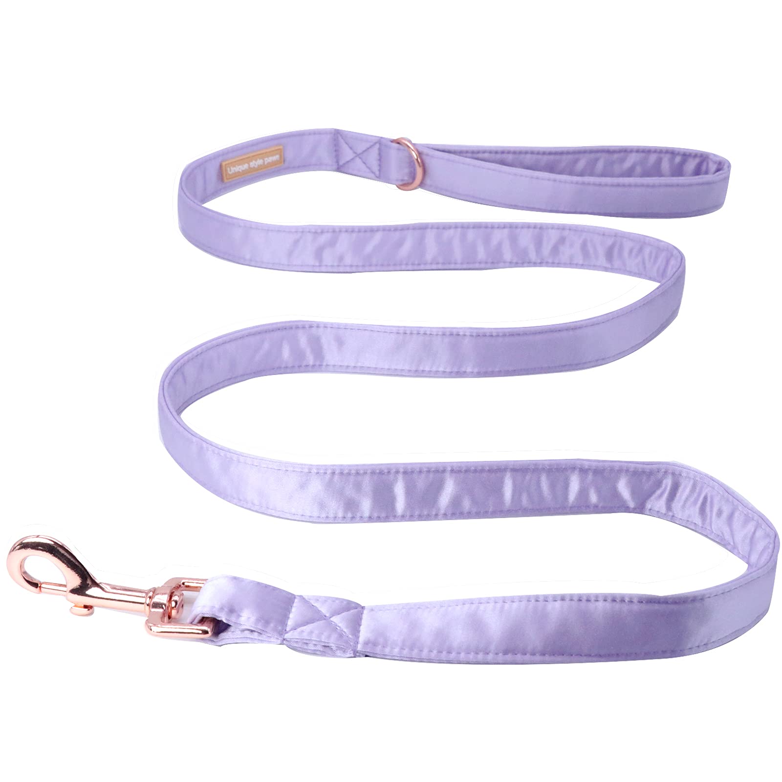 Unique style paws Silk Dog Lead Heavy Duty Dog Leashes with Welded D-Ring Comfortable Grip for Small Medium Dogs