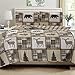 Great Bay Home Lodge Bedspread King Size Quilt with 2 Shams. Cabin 3-Piece Reversible All Season Quilt Set. Rustic Quilt Coverlet Bed Set. Stonehurst Collection.