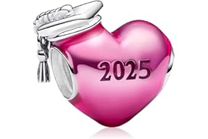 MSPOVOF 2025 Graduation Charms Bead for Bracelets and Necklaces S925 Sterling Silver Charm For Women Jewelry Present