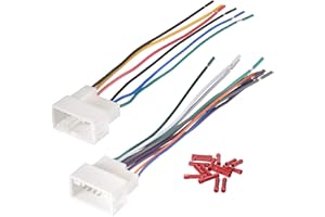 Bingfu Wiring Harness for Select Vehicles Aftermarket Car Stereo Radio Wire Harnesses XC13