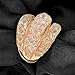 Mytys Mesh Crystal Net Cubic Zirconia Cooktail Ring 18k Rose Gold (7)