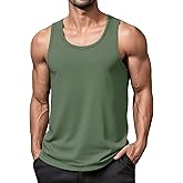 MAGNIVIT Cotton Workout Sleeveless Shirts for Men Quick Dry Muscle Shirt Lightweight Summer Running Tank Tops