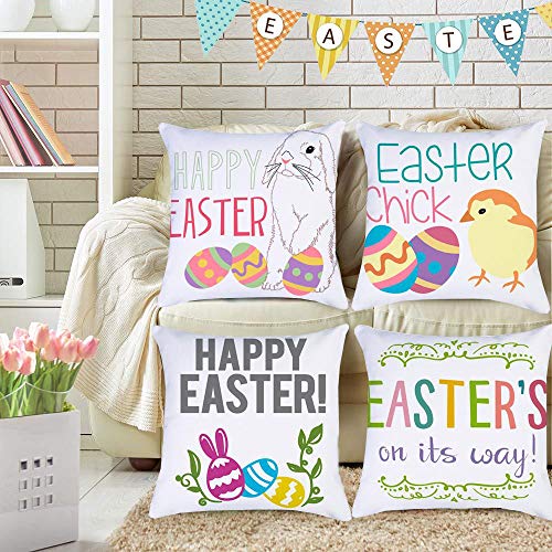 easter throw pillow covers