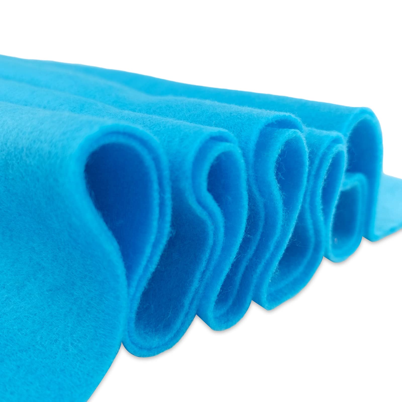 Jtnohx Colour Felt Fabric, 1.4mm Felt Sheets for Crafts, 90x90cm Soft Craft Fabric for Art and Sewing Projects (Sky Blue) — image 1