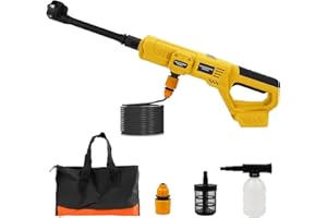 FormiPow Cordless Pressure Washer for DeWalt 20V Battery, 21000RPM Portable Power Washer with 6-in-1 Nozzle & Foam Cannon, Pr