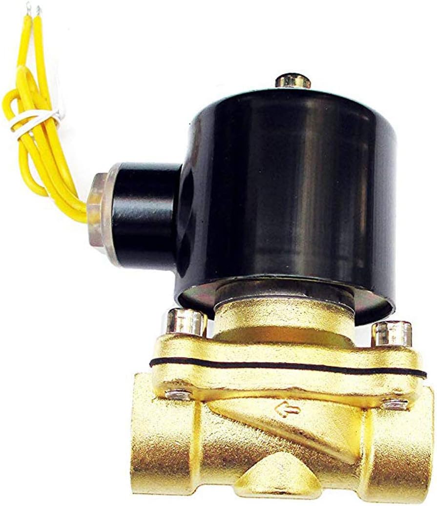 New 1/2 inch 110V-120V AC Brass Electric Solenoid Valve NPT Gas Water Air N/C