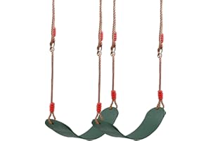 Redswing 2 Pack Swing Seat for Kids and Adults, Heavy Duty Replacement Swing with Adjustable Ropes, Swing Set Accessories, Gr