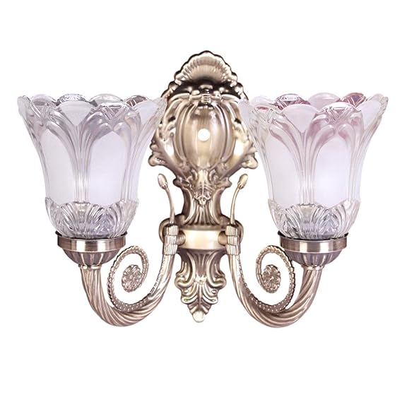 Sanleen Antique Portuguese Style Double Lamp with 5W Led Bulb - Multicolour