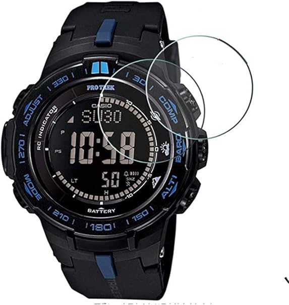 Amazon Maxku Casio Prw 3100 ガラスフィルム 日本旭硝子素材採用 高透過率 薄型 硬度9h 飛散防止処理 2 5d ラウンドエッジ加工 自動吸着 カシオ Prw 3100 液晶保護フィルム 2枚入り スクリーンプロテクター 通販