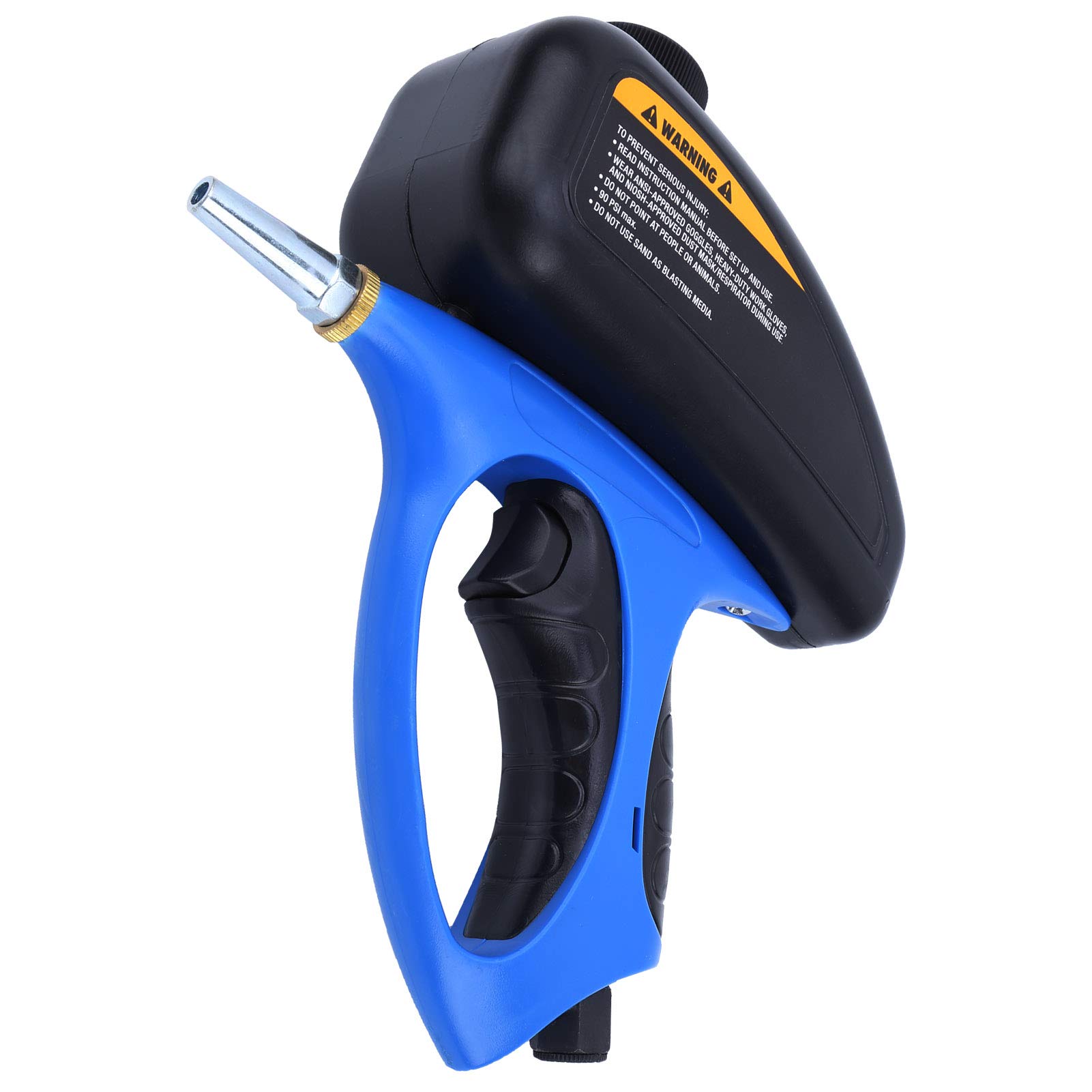 Wakects Rust Removing Gun Quick Connection Pneumatic Sand Blaster Hand Held Sand Blaster for Rust Removing Sandblasting Device Maintenance Cleanig