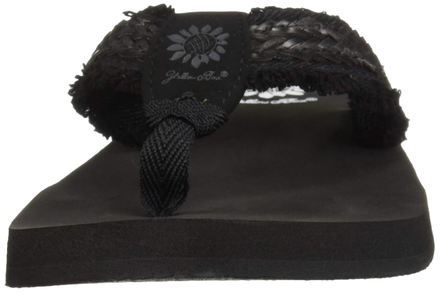 yellow box fianni flip flops