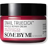 SOME BY MI Snail Truecica Miracle Repair Cream - 2.02Oz, 60ml - Made from Snail Mucin for Sensitive Skin - Daily Repair Face Moisturizer for Acne Marks and Strengthen Skin Barrier - Korean Skin Care