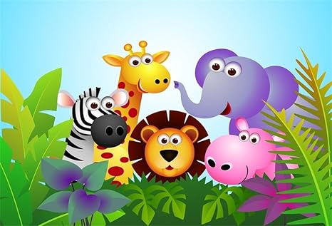 Amazon Com Lfeey 10x7ft Safari Park Zoo Backdrop For Photos Kids Amazon Com Lfeey 10x7ft Safari Park Zoo Backdrop For Photos Kids