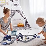 XIAPIA Deluxe 66Pcs Electric Train Set Track Toys for 3 Years Up view 3