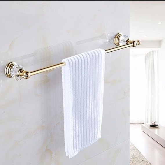 MBYW Toallero de barra de barra de oro de porcelana azul y blanca