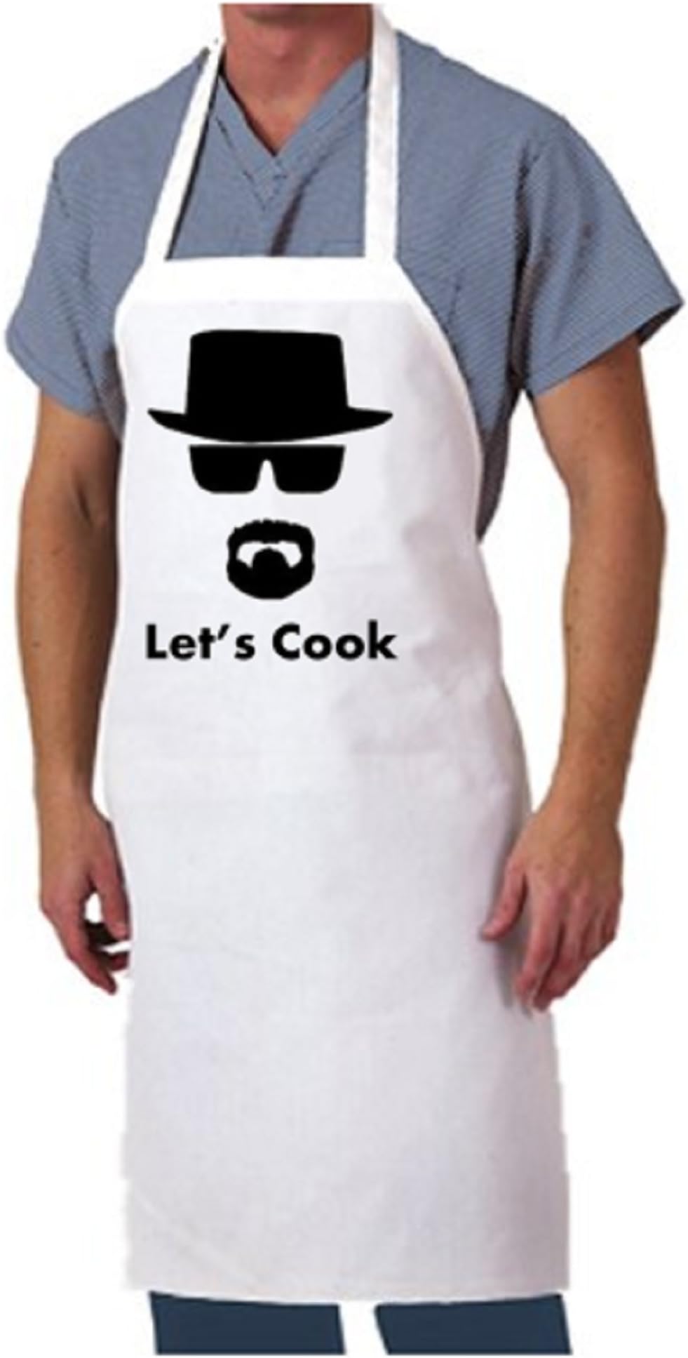 Kitchen Aprons Chef Cooking Baking - Breaking Bad Professional Bib for Men, Women, Grill, BBQ, Outdoor, Camping, Home / 100% Cotton, 2 Large Pockets,